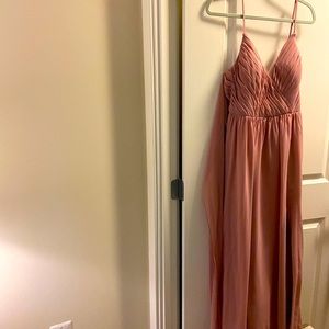 Azazie Gracie Dusty Rose bridesmaid dress petite A12 custom size